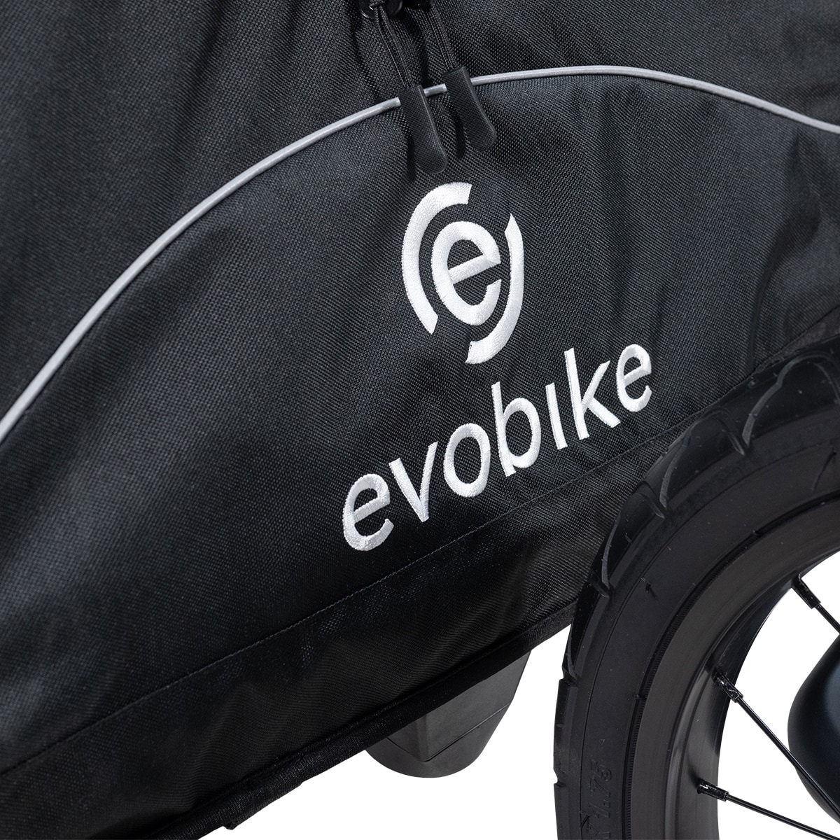 Cykelvagn Evobike Yxlan Svart / Grå